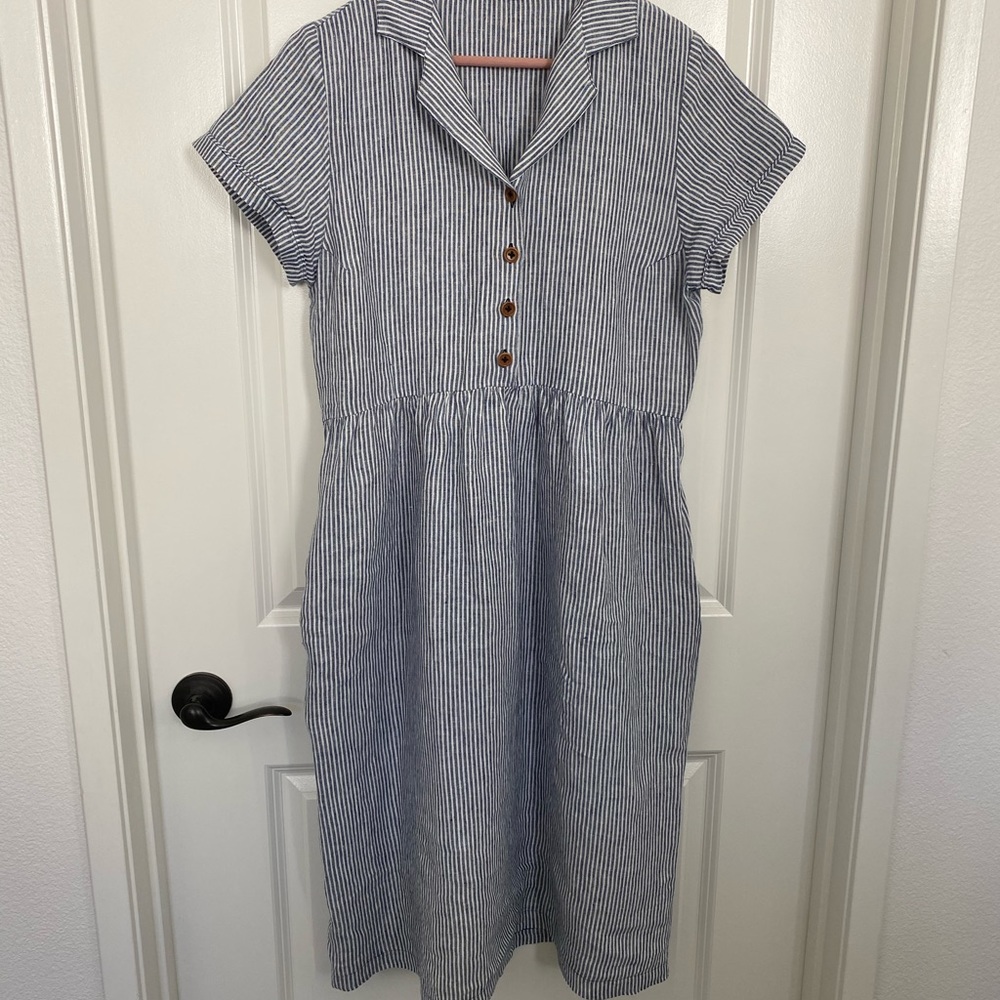 Pyne and Smith Linen Dress Size Medium